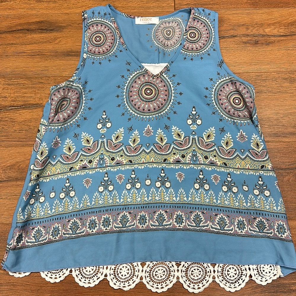 Renee C sleeveless blouse